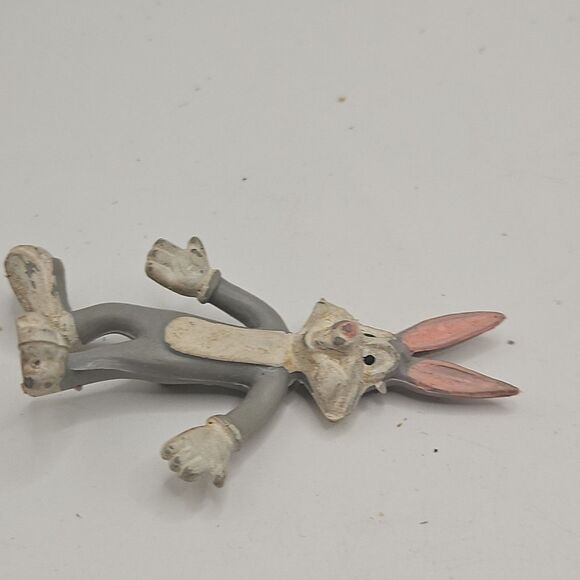 Vtg 1970 Three Pvc Rubber Bendable Figures Bugs Bunny, Woody Woodpecker, Tom Cat - Picture 9 of 16